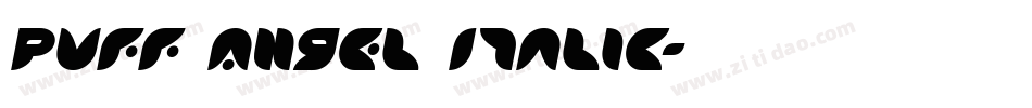 Puff Angel Italic字体转换